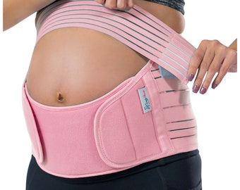 Belly Bands For Pregnant Women, Pregnancy Belly Support Band - Maternity Belt For Back Pain.  Baby Pink Color