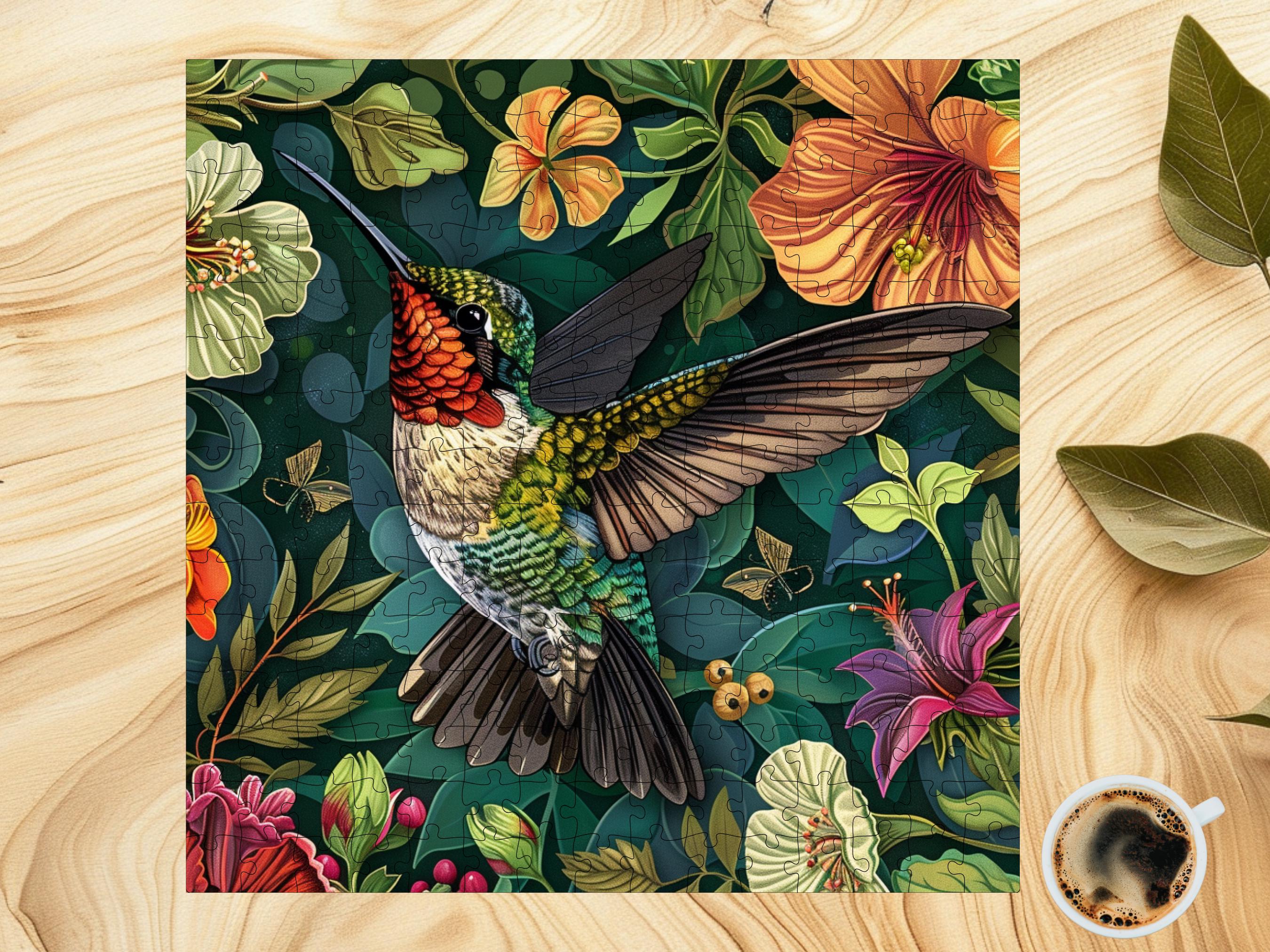 BBOLDIN Hummingbird Flower Puzzle - 1000 Piece Nature Jigsaw Puzzle For Adults