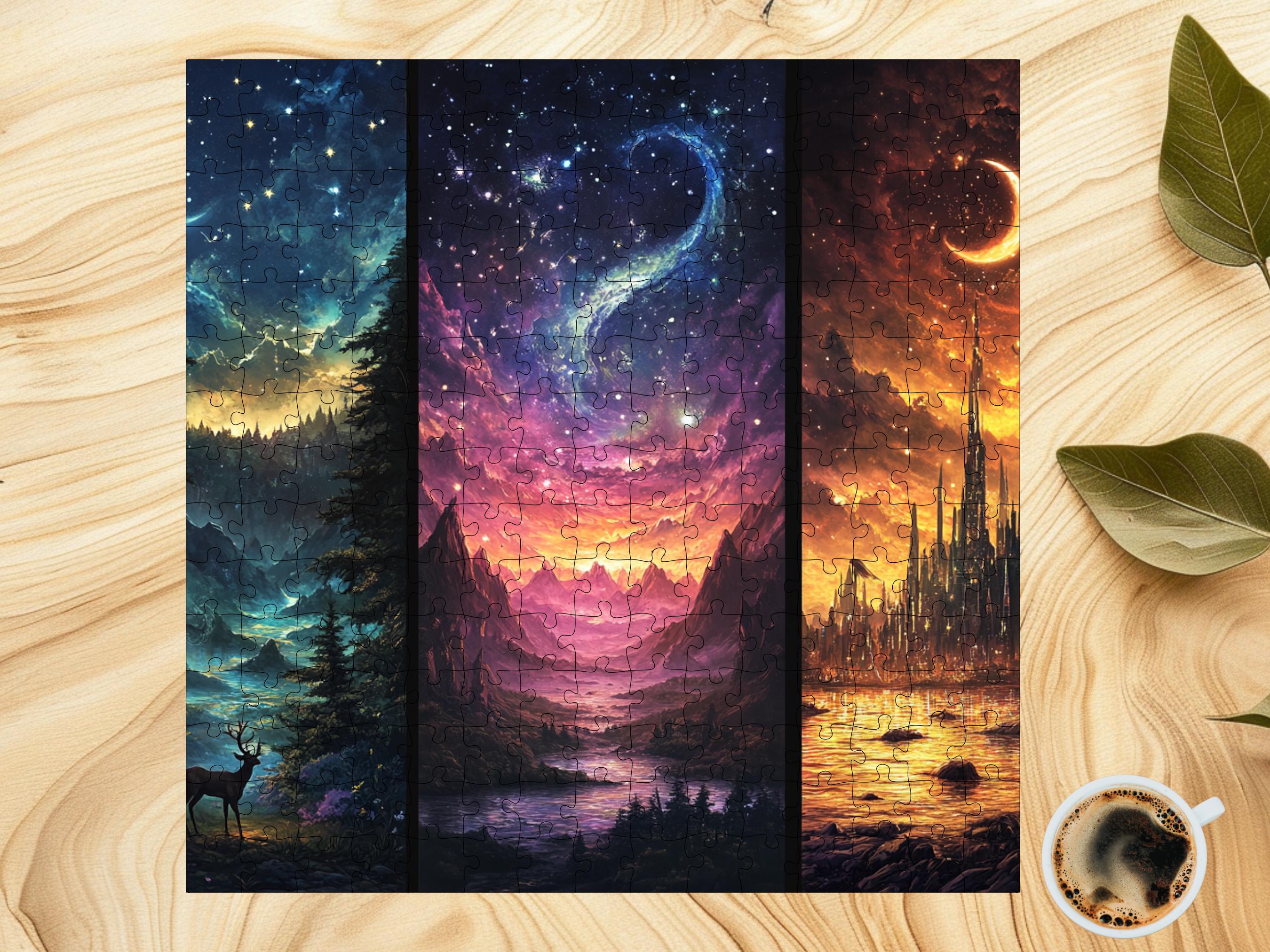 Maasverse Puzzle of Velaris Terrasen / Lunathion ACOTAR Throne of Glass Crescent City Puzzle SJM Merch Perfect Bookish Gift for Booktok Fans