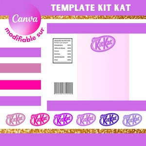 Modelo de embalagem kit kat