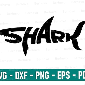 Shark svg/png/dxf/eps/pdf, Shark Svg,Shark Png, Shark Silhouette,Shark Cut, Shark Print, Shark dxf, Digital file for instant download. 3