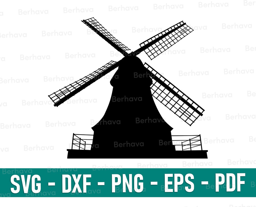 Windmill Svg, Windmill Cricut,windmill Png, Windmill Vector Clipart,png