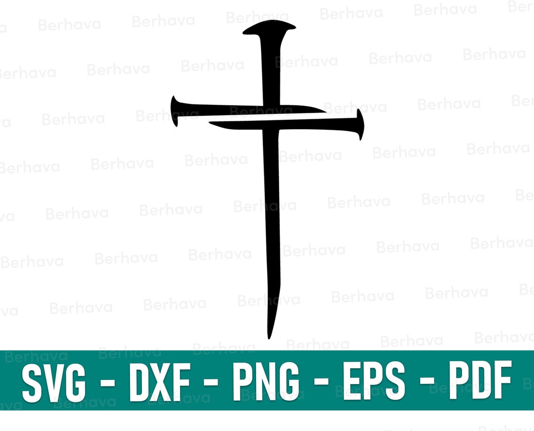 Nail Cross Svg, Nail Cross Png, Cross SVG, Christian Svg, Jesus Svg