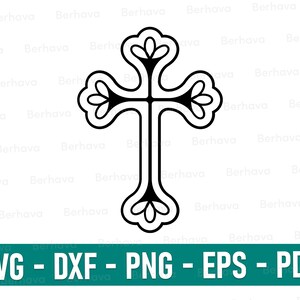 Cross SVG,  christian svg, jesus svg,faith svg, Cross png, Cross silhouette, Cross clipart, Cross cut file,  flower cross svg, bible svg,