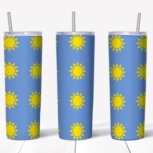 20 oz Skinny Tumbler, Sun Tumbler Design , Sun Tumbler ,Tumbler  PNG Design, Straight & Tapered, Instant Download