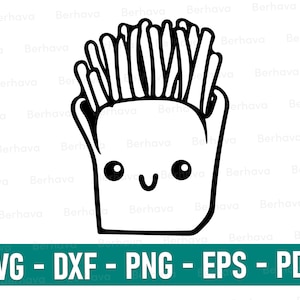 Fries svg/png/dxf/eps/pdf,  | Digital file for instant download.