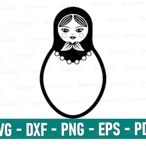 Matryoshka svg,Russian Doll Svg, Russian Doll Cricut,Russian Doll Png, Russian Doll Vector clipart, Russian Doll Silhouette