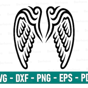 Angel Wings svg/eps/dxf/pdf/png , Wings Svg, Wings Cricut,Wings Png, Wings Vector clipart, Wings Silhouette,Wings Cut, Wings Print