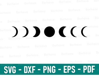Moon Svg Vector Cricut - Etsy