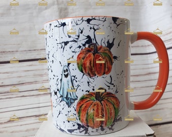 Halloween Pumpkin Mug, Halloween Hot Chocolate Mug, Witches Brew, Pumpkin Halloween Cup, Tea Mug, Personalised Halloween Gifts