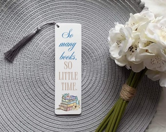 Bookstack Bookmark, Bookworm Gift, Self Care, Slogan Gifts, Book Lover, Custom Made, Personalised Quote Bookmark, Stocking Filler