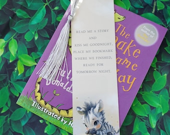 Zebra Safari Metal Bookmark for Teacher Gifts and Book Lovers