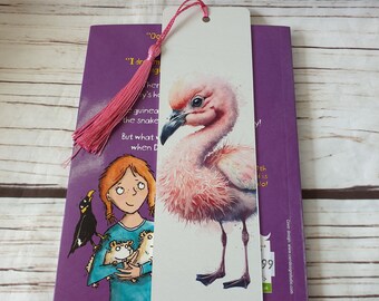 Pink Flamingo Metal Bookmark, Gifts for Her, Gifts For Him, Stocking Filler, Back to School Gifts, Back to School Ideas