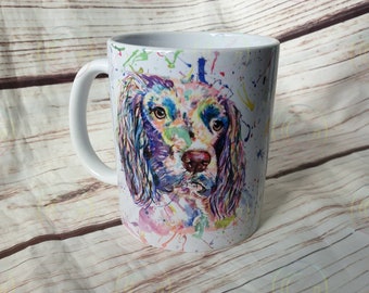 Cocker Spaniel Mug, Personalised Dog Mug, Hot Chocolate Mug, Gift for her, Gift for him, Dog Lover Gift, Stocking Filler