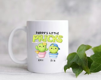 Little Pricks Mug, Funny Themed Gift, Father's Day, Mother's Day, Personalised Present
