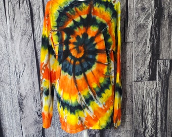 Medium spiral longe sleeve shirt | unisex | ice dye | hippie | boho
