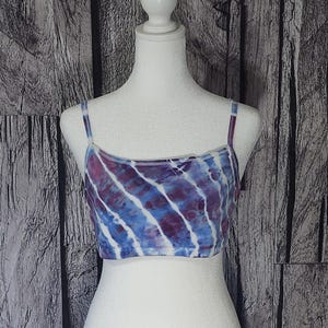Ladies Extra large bralette | soft fit bra | pull over bralette | no padding | ice dye | workout top