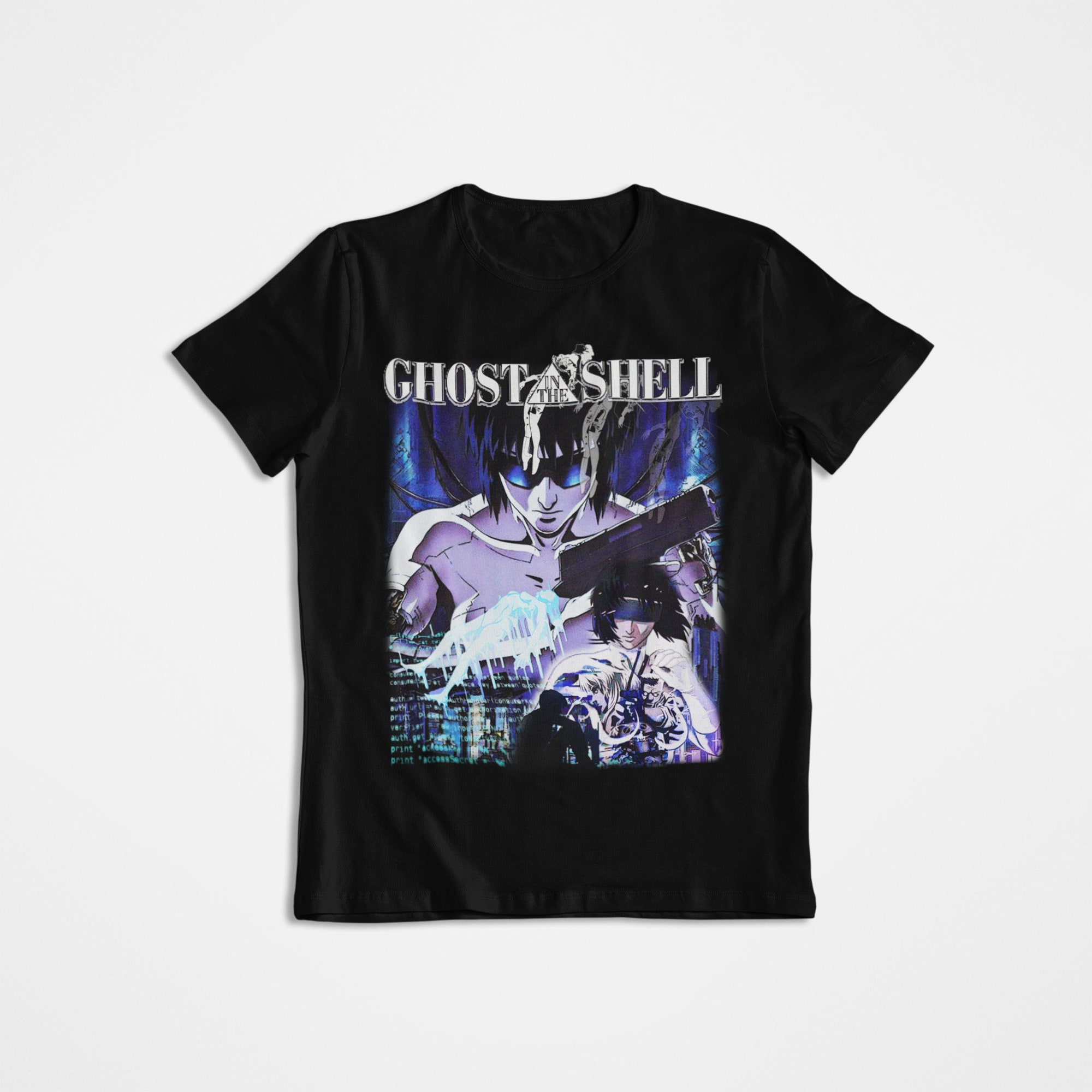 Discover Vintage Graphic T-Shirt, Graphic Tee ~ Ghost In A Shell, Anime