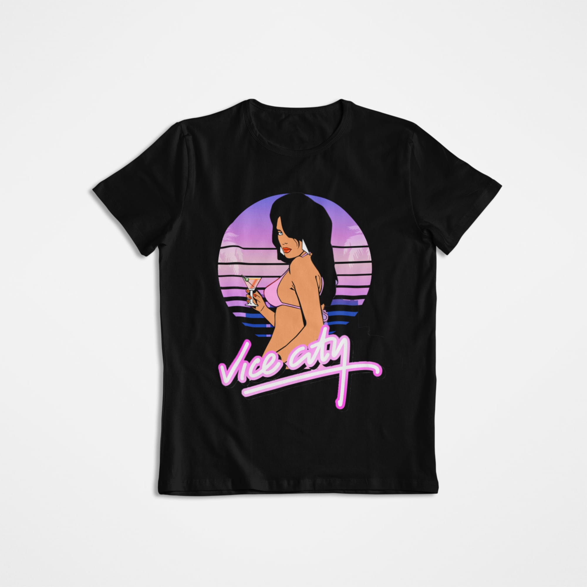 Discover Vintage Graphic T-Shirt, Graphic Tee ~ GTA Grand Theft Auto, Vice City, Miami