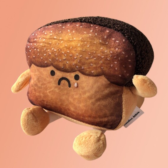 sad toast plush
