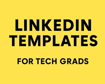 Plantillas de titulares de LinkedIn para graduados tecnológicos / Listos para el trabajo, aprobados por reclutadores / Fácil personalización