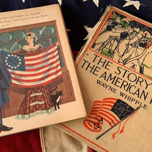 Vintage 48 State Flag; Story of the American Flag (Wayne Whipple); 1st Edition Golden Book &quot;Our Flag&quot;