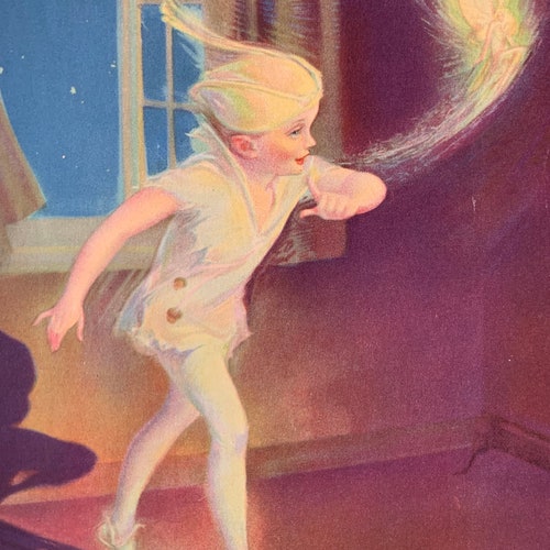1931 PETER PAN Picture Story shops Book by Sir J.M. Barrie & Illustrator Roy Best