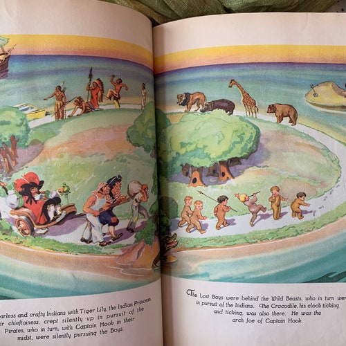 1931 PETER PAN Picture Story shops Book by Sir J.M. Barrie & Illustrator Roy Best