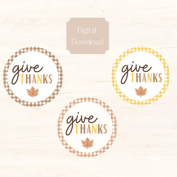Give Thanks Label Etsy Give Thanks Label Etsy