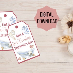 Étiquette de Saint-Valentin spa-taculaire, étiquette de Saint-Valentin enseignante, étiquette cadeau galentine, étiquette cadeau de Saint-Valentin imprimable