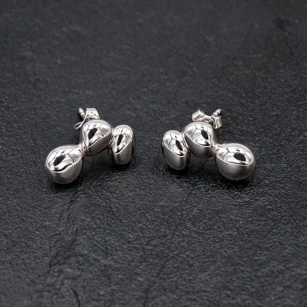 Bijoux en argent,Boucles d'oreilles en argent,Bijoux minimalistes,Bijoux faits à la main,Bijoux d'anniversaire,Bijoux modernes,minimalistes