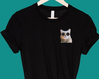 Funny Cat Lover T-shirt | Unisex Crew Neck  | Cat Print