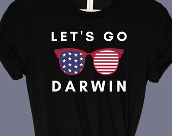 LETS GO DARWIN | Let&#39;s go Darwin t-shirt | Funny Darwin Shirt | Pro Biden