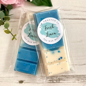 Fresh Linen Soy Wax Melts. Laundry wax melt. Highly Fragranced, Highly Scented Wax Melts. Fresh. Snap Bars. Home Fragrances