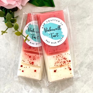 Bakewell tart Soy Wax Melts. Cherry bakewell wax melt. Highly Fragranced, Highly Scented Wax Melt. Home Fragrances. Baking - Food smell