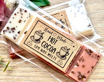 Hot Cocoa Soy Wax Melt Snap Bar: Highly Scented Home Fragrance