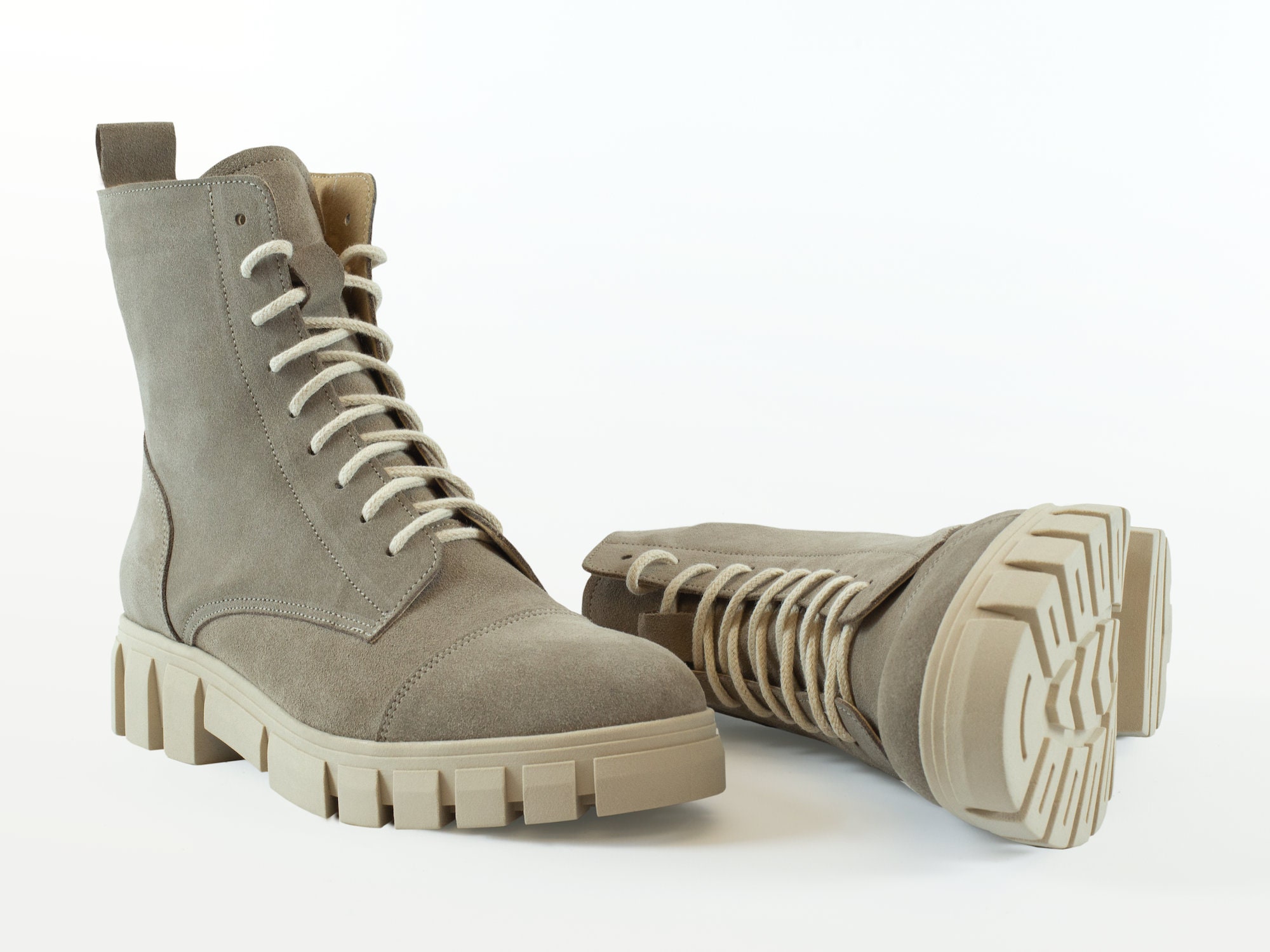italian leather combat boots