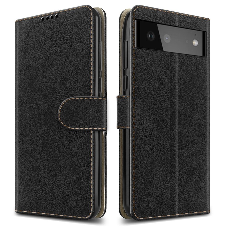Google Pixel 6A 5G Case Leather Wallet Flip Stand Etsy Canada