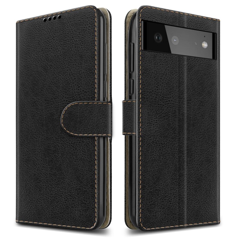 Google Pixel 6A 5G Case Magnetic Leather Wallet Flip Stand - Etsy Canada