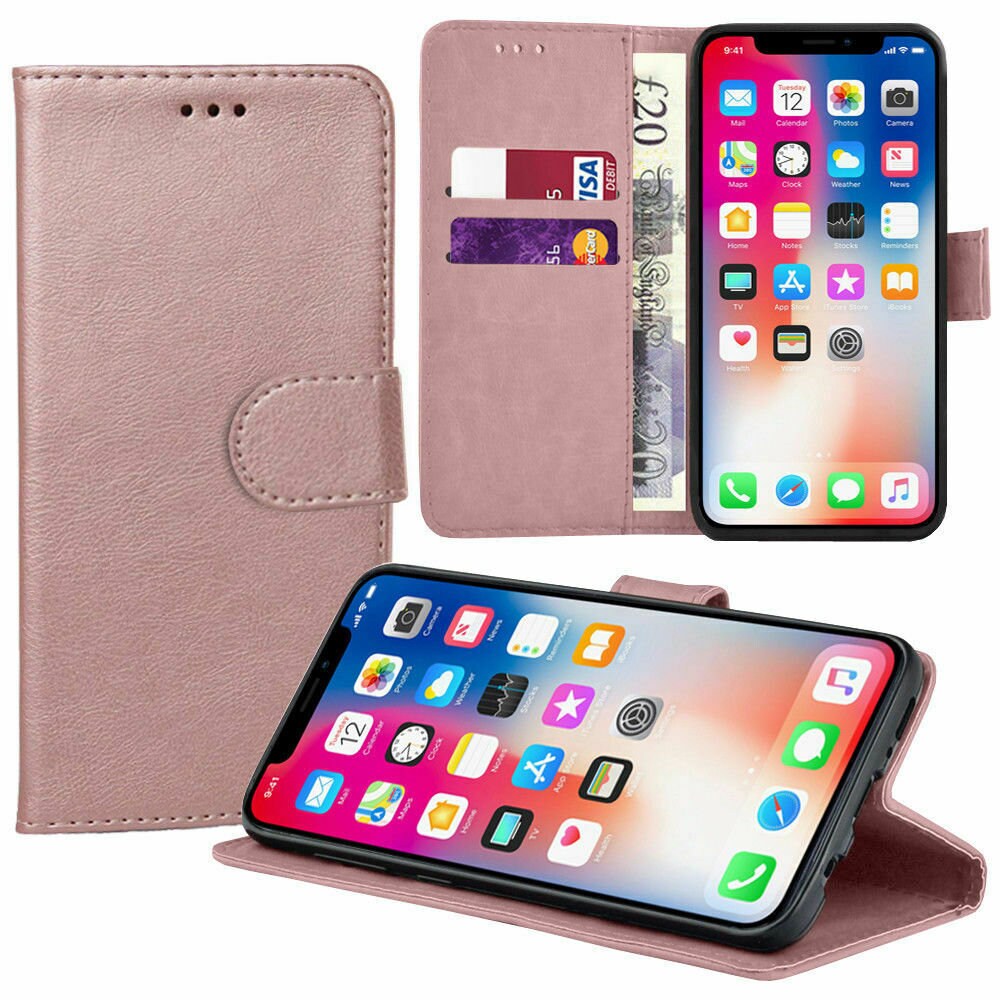 Leather Flip Wallet Luxury Cover Case for Iphone 13 12 11 Pro - Etsy UK