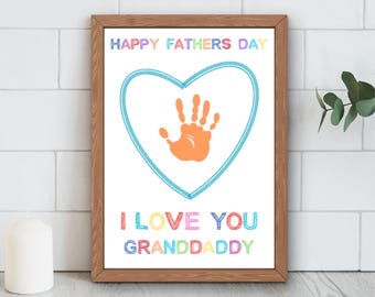 Granddaddy Handprint Art: Father's Day Keepsake (Digital Download)