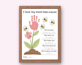 Mother's Day Flower, Poem + Printable | Kids' Footprint Keepsake | Teacher & Parent Resources | Crafts for Toddlers and Pre-K