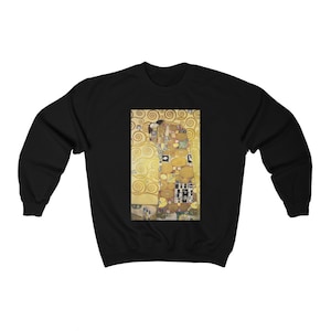 THE EMBRACE TSHIRT, Gustav Klimt Sweater, Fulfillment By Gustav Klimt Sweater, Die Umarmung Pullover, Unisex Heavy Blend Crewneck Sweatshirt