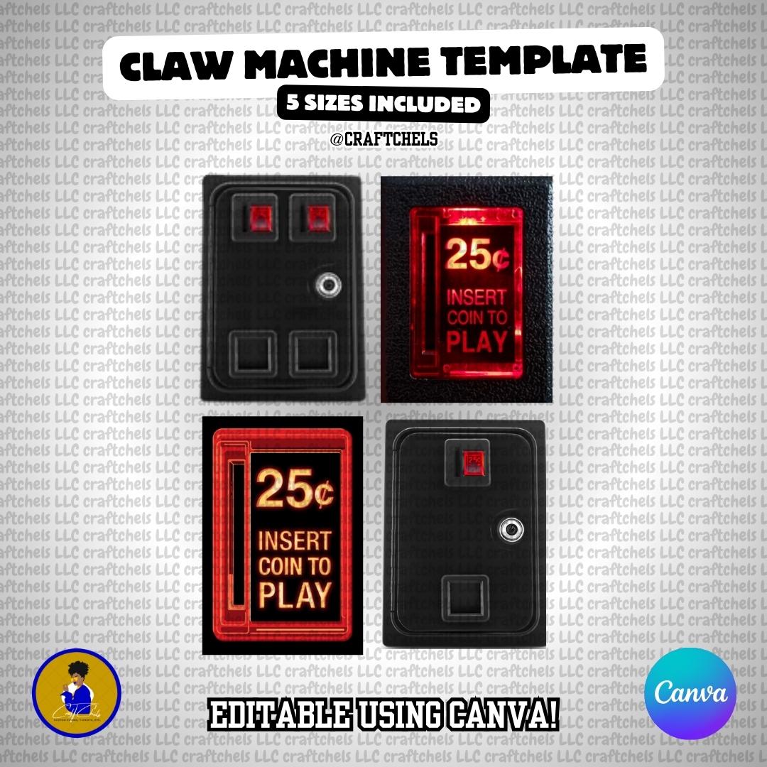 Claw Machine Template (BLANK) | Editable Claw Machine | Editable Arcade ...
