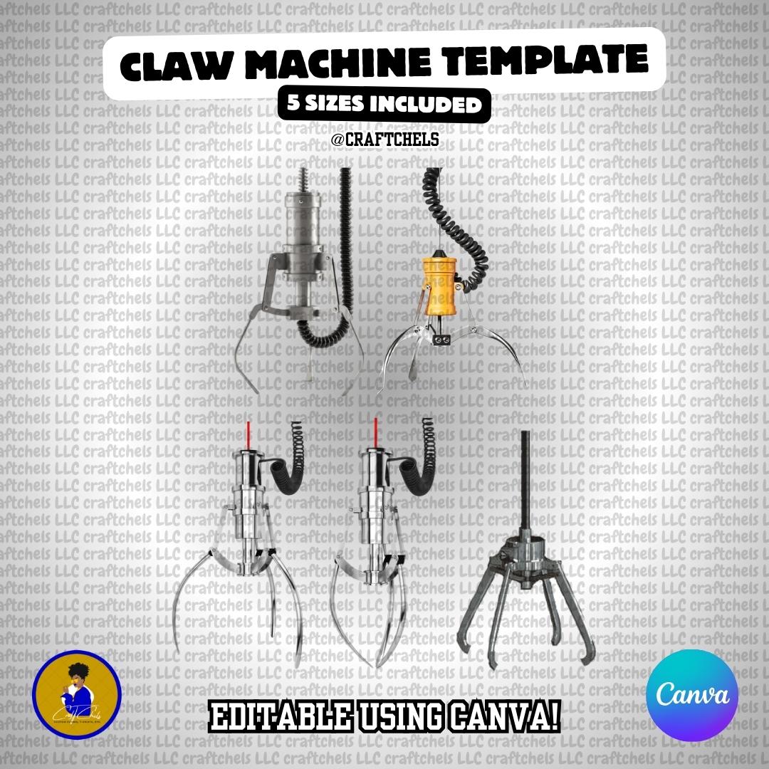 Claw Machine Template (BLANK) | Editable Claw Machine | Editable Arcade ...