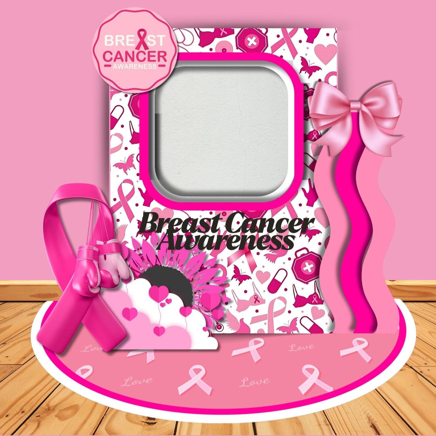 Breast Cancer Shades of Strength Party Bundle | Canva Template ...