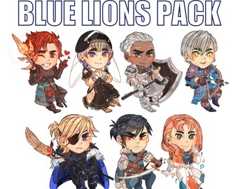 Blue Lions Keychain bundle