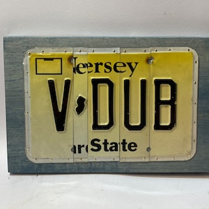 Funny and unique V-Dub Volkswagen license handmade plate sign