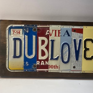 Dublove license plate sign for the Volkswagen enthusiast unique gift for home, office or garage