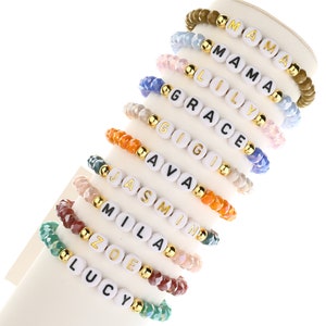 Bracelet Beaded Crystal Custom Word – Mod Miss Jewelry